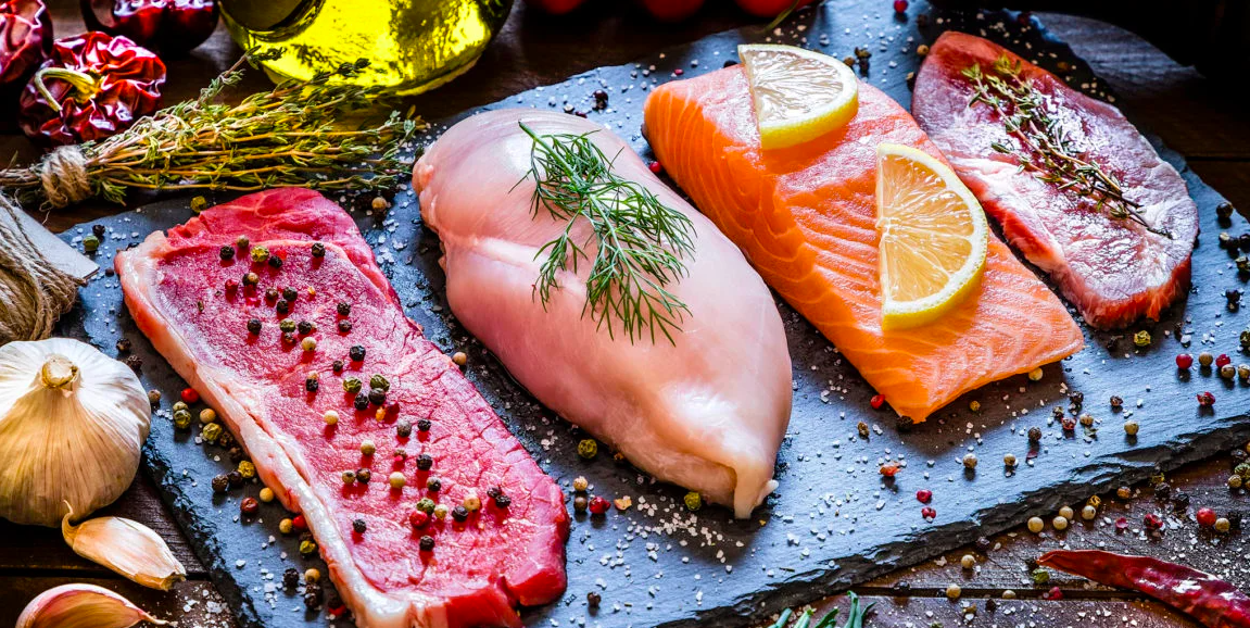 Meat, poultry and fish: Protein source