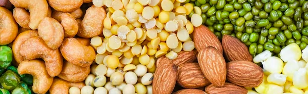 4. Whole grains, Legumes and Nuts