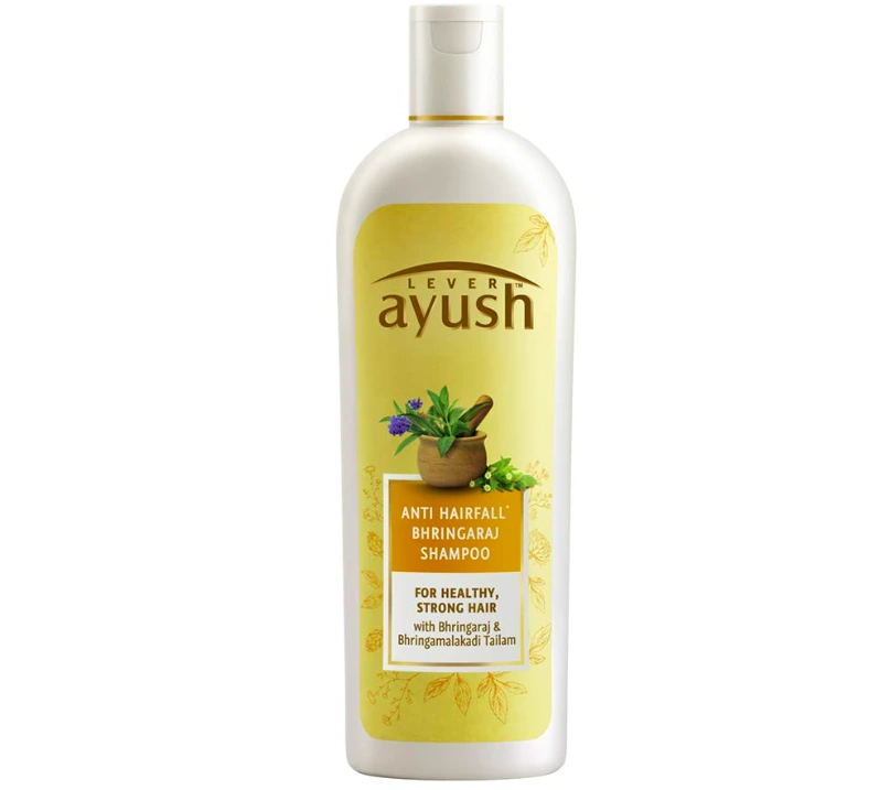 2. Lever Ayush Bhringraj Ayurvedic Shampoo for Hair Fall